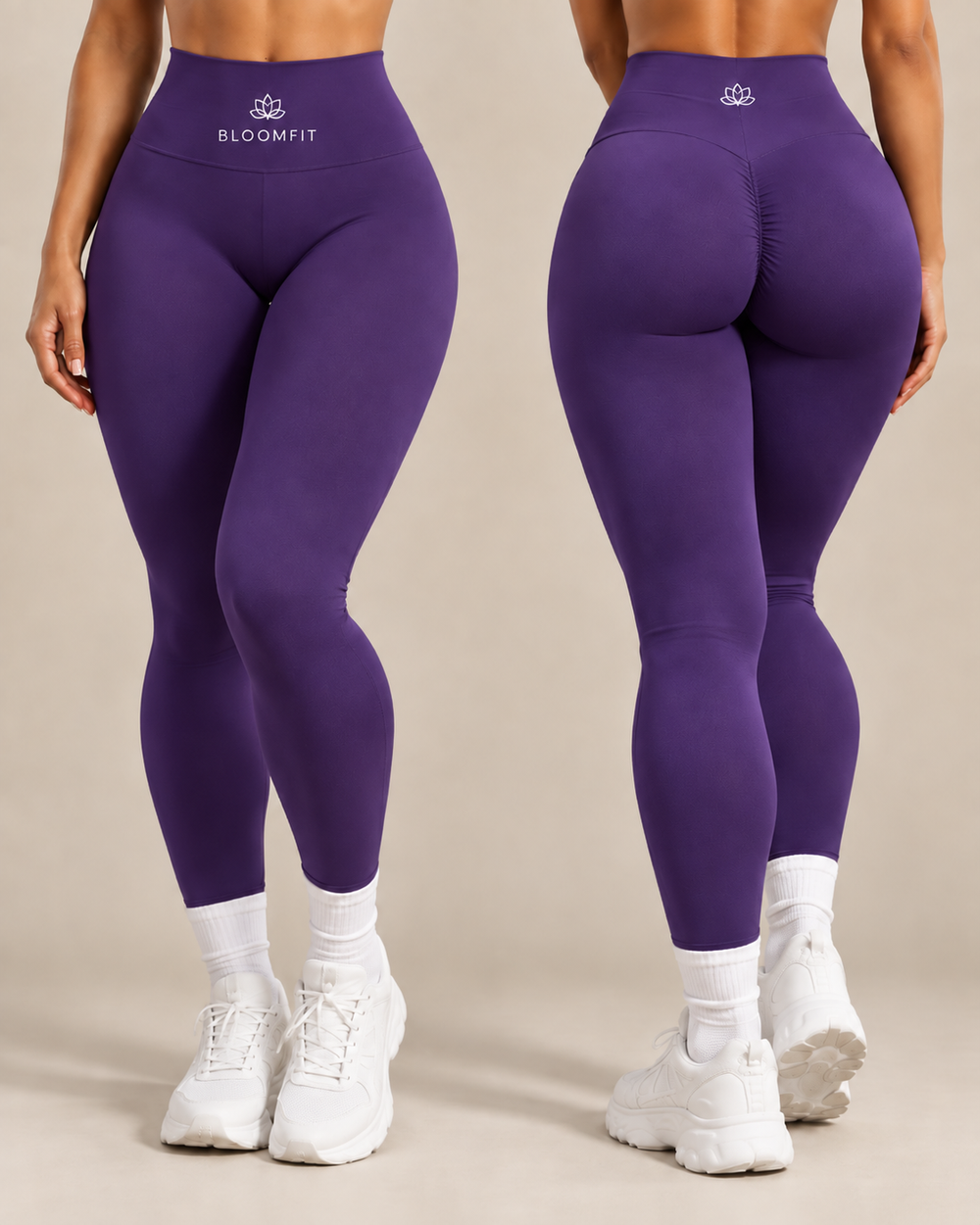 BloomSleek – legging sculptant taille haute femme BloomFit – vue studio 2